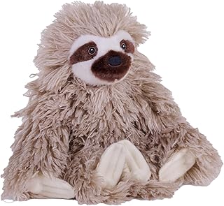 Wild Republic Cuddlekins Eco Mini Three Toed Sloth Cuddly Toy 20cm Plush Toy Stuffing Made of Spun Recycled Water Bottles Eco Friendly Three-Toed Noodle