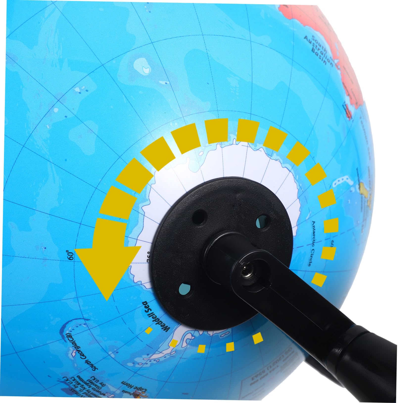 Globo Terráqueo Educativo Infantil con Geográfico Detallado Giratorio Material Resistente y Base Estable para Escritorio Aula y