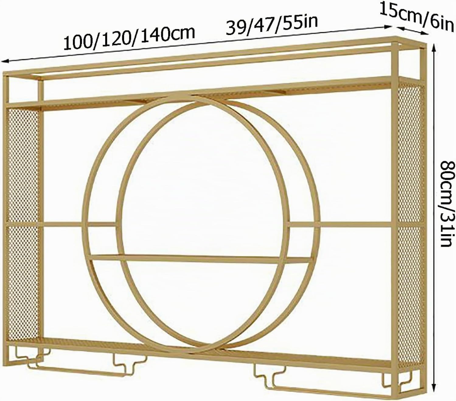 Espositore da parete in metallo moderno per vino, mensole galleggianti per bar, scaffale per vino a parete, espositore in ferro con ripiani, per casa, ristorante, bar