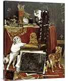 Global Gallery Budget GCS-268624-30-142 Charles Van Den Eycken Chaos in The Studio Gallery Wrap Giclee on Canvas Wall Art Print