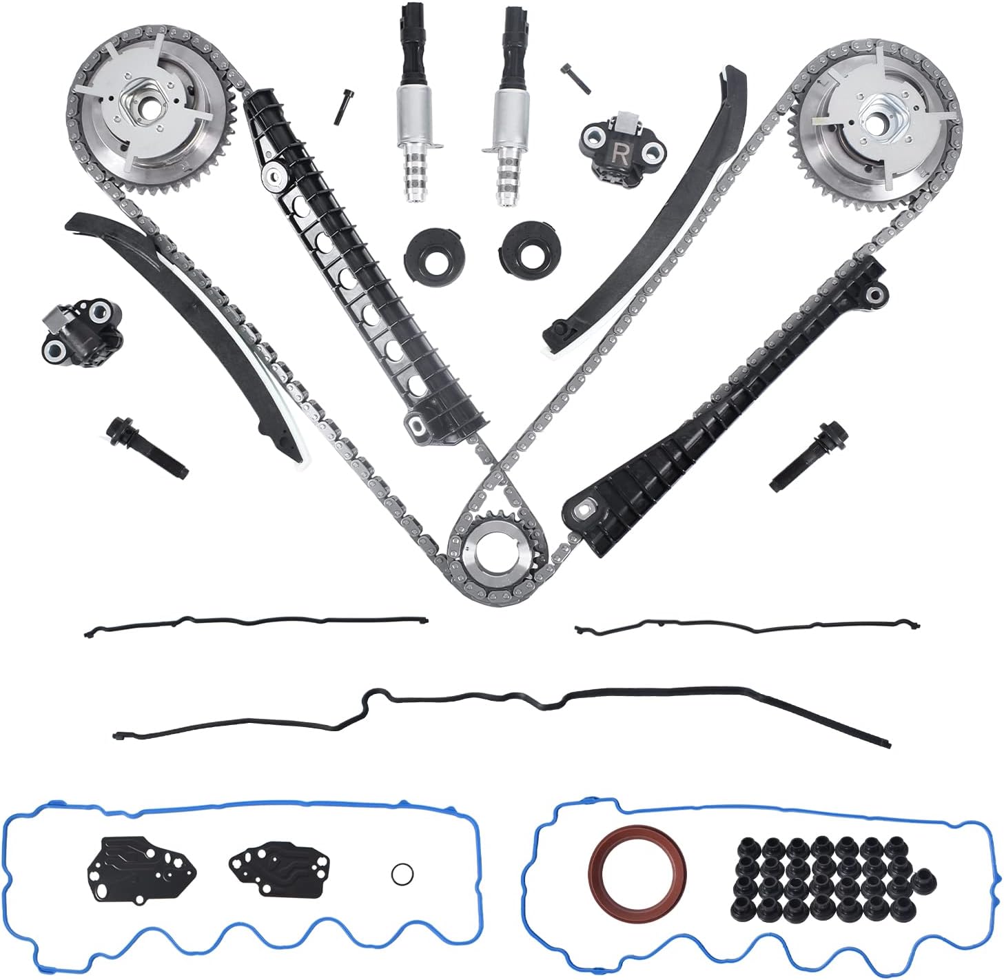 SUSUCAR 5.4 Timing Chain Kit, Cam Phaser Repair Kit, VVT