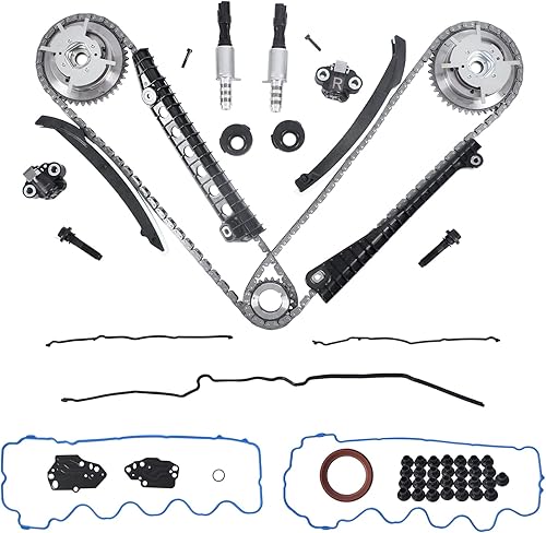 Miniatura 2 de Kit de cadena de distribución 5.4 con solenoide leva Phaser leva izquierda y derecha leva para Ford F150 F350 Expedition Lincoln 5.4L 3V