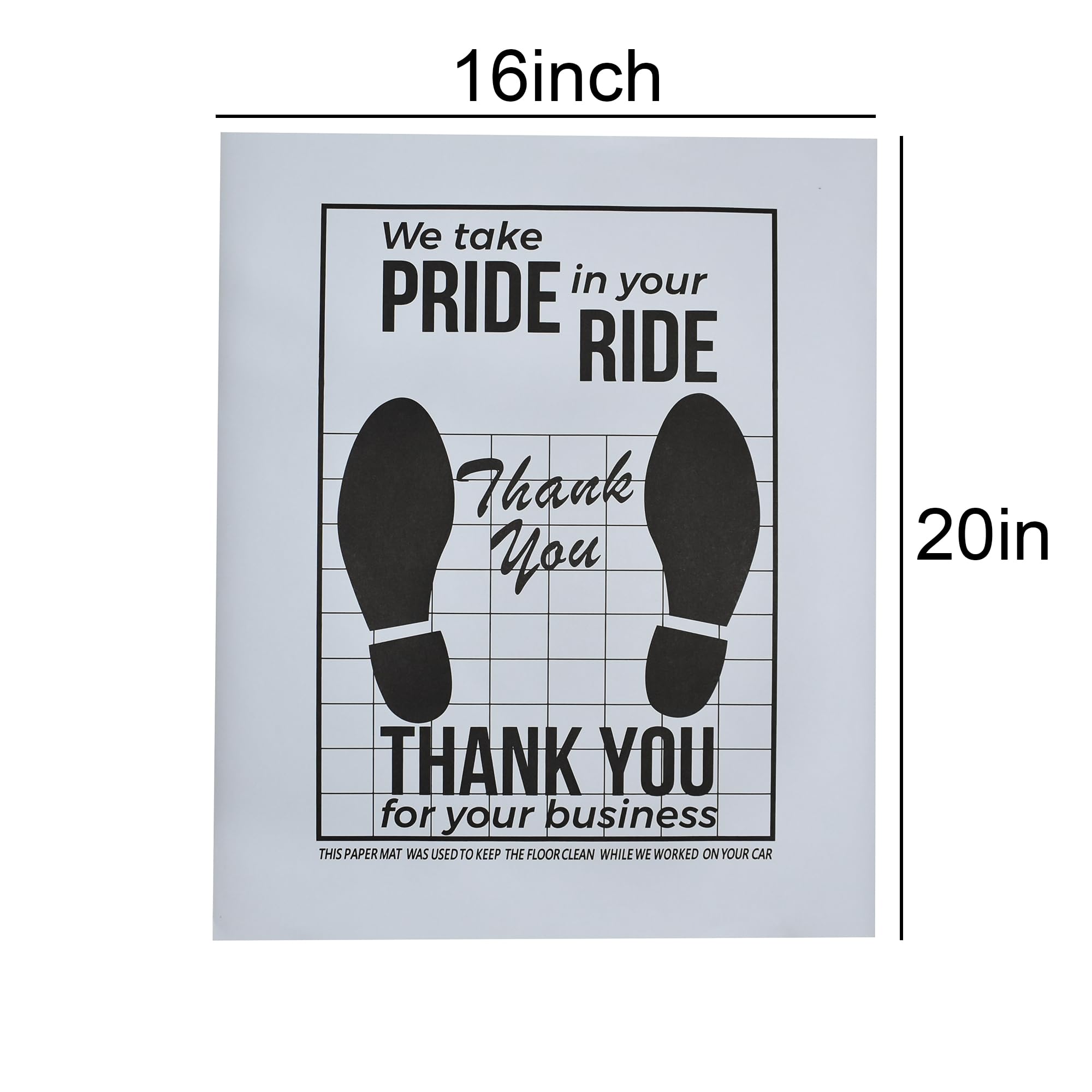 Car Paper Floor Mats 50 Pcs Disposable Floor Cars Used to Protect The Internal Hygiene Environment of Automobiles — view 6