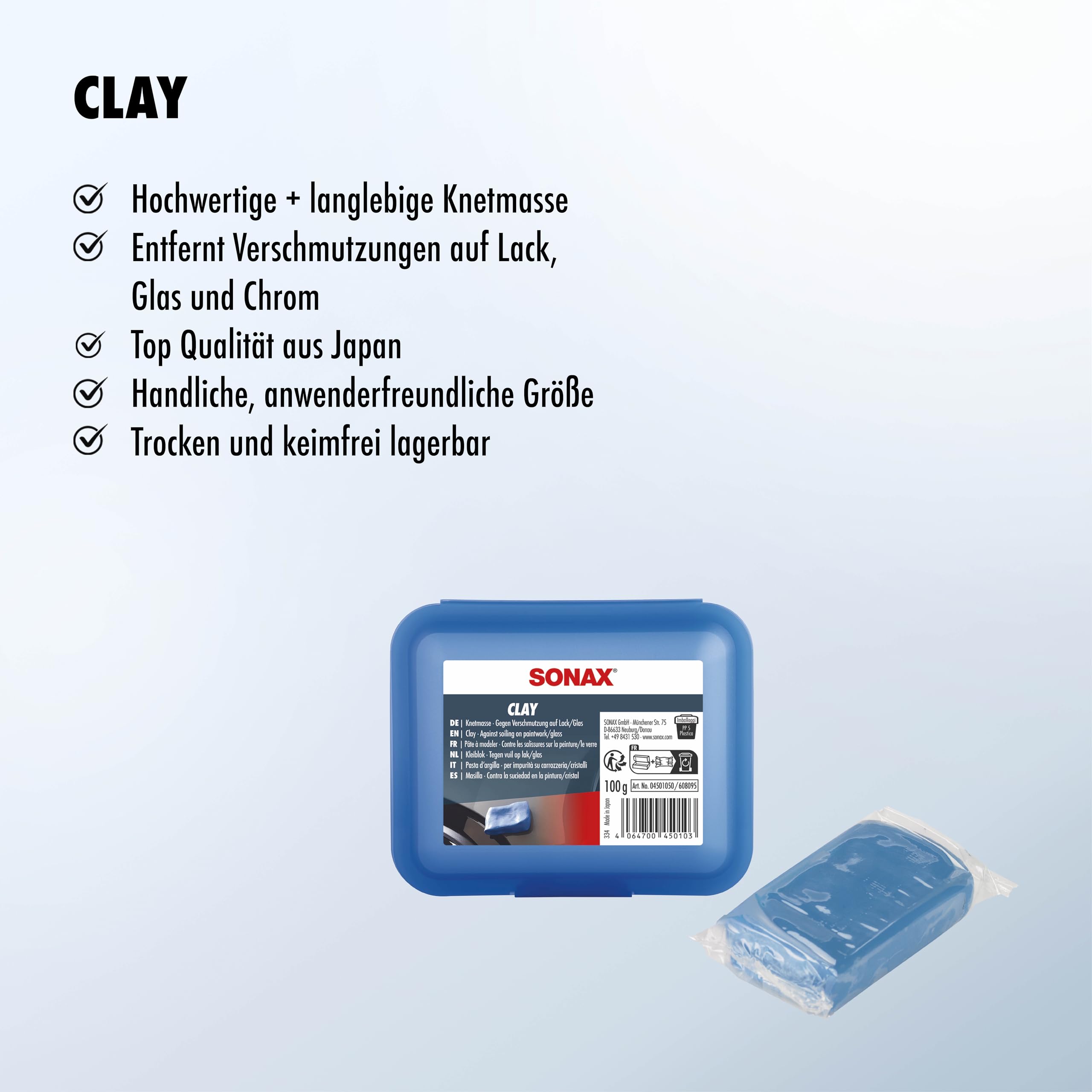 Sonax Clay-Ball Lackreiniger SONAX 2x 250ml LackReiniger 03021000 Günstig Online Kaufen Flugrostentferner Auto