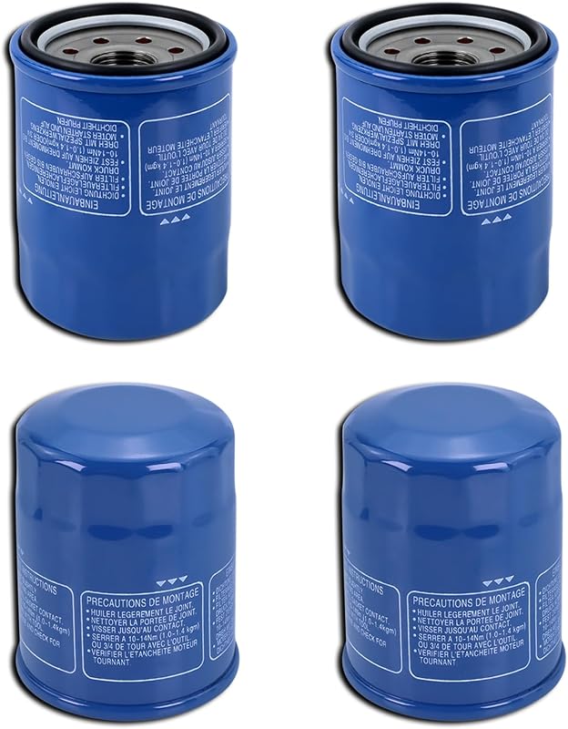 Filtro de óleo do motor Kefly 15400-PLM-A02 para Honda e Acura – Kit com 4 unidades