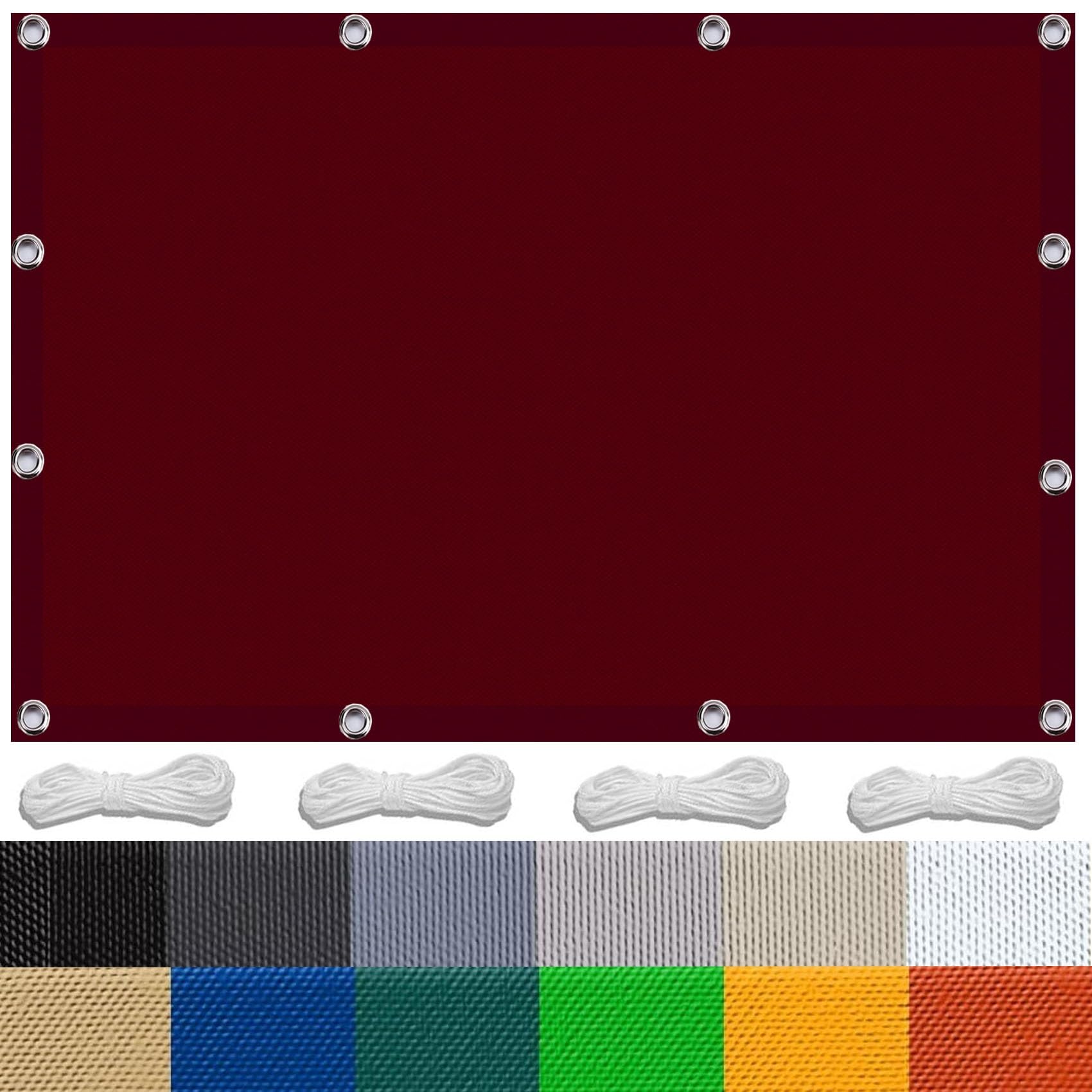 Voile d'ombrage terrasse rectangulaire 2x3.5m anti-UV pour extérieur et jardin
