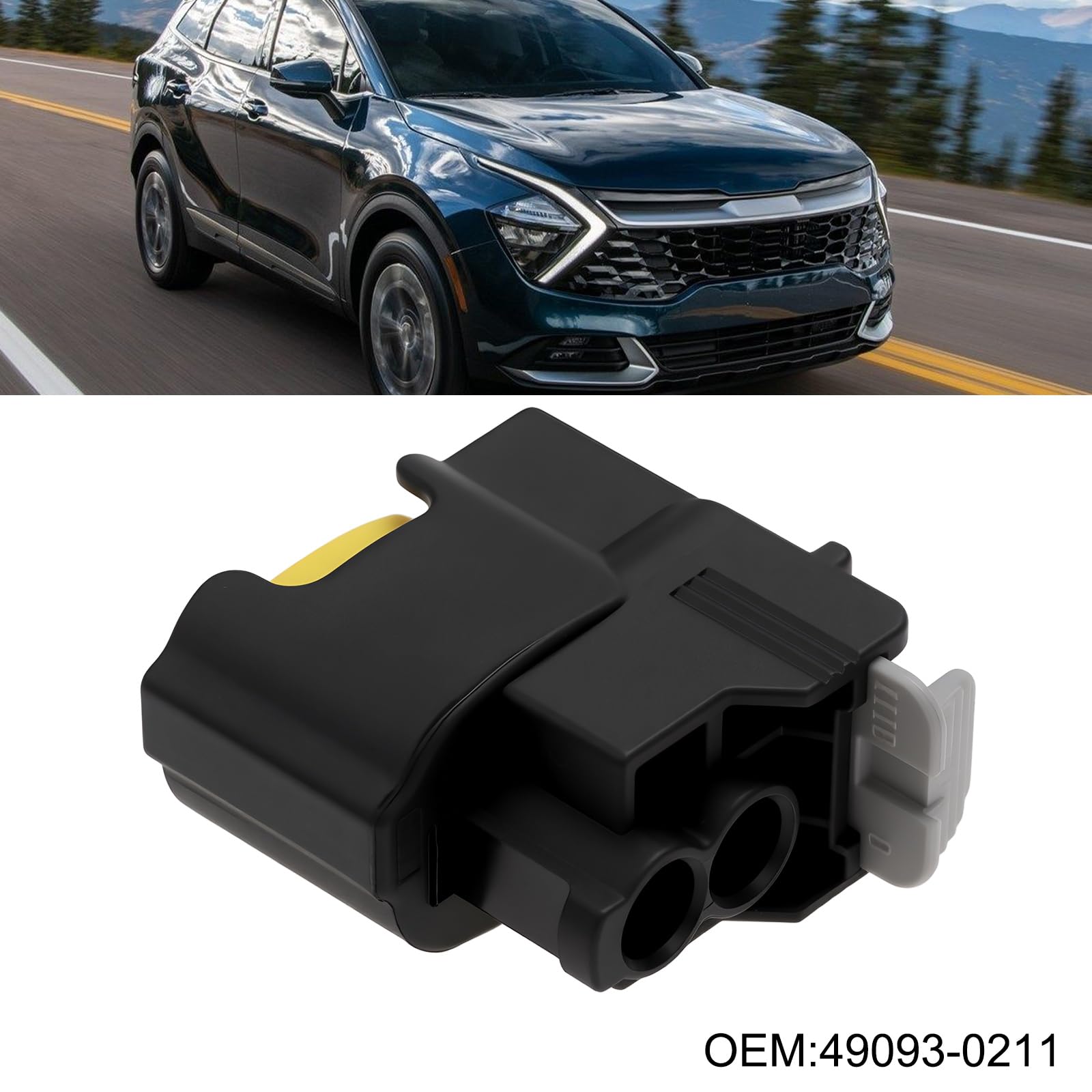 2x 2-pinowe złącze cewki zapłonowej zestaw naprawczy wtyczka kompatybilna z Hyundai kompatybilna z Kia 49093-0211