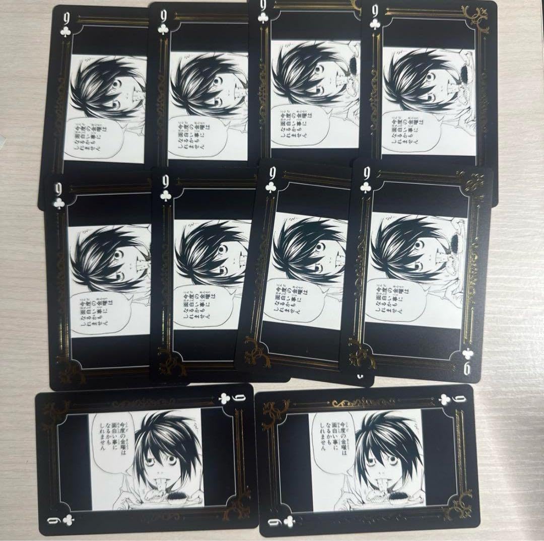 デスノート展 DEATHNOTE 箔押しトランプ L ♧9 DEATH NOTE