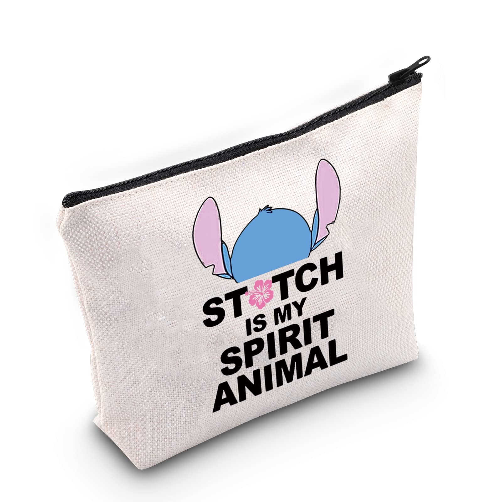 Photo 1 of 3 pack of LEVLO Funny Cartoon Character Fans Cosmetic Make up Bag Hawaiian Trip Inspired Gift Cartoon My Spirit Animal Makeup Zipper Pouch Bag(Cartoon Spirit Animal)
