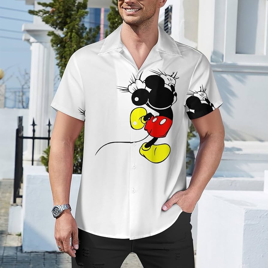 ミッキーマウス 半袖シャツ Amazon.co.jp: ミッキーマウス シャツ メンズ 半袖 アロハシャツ