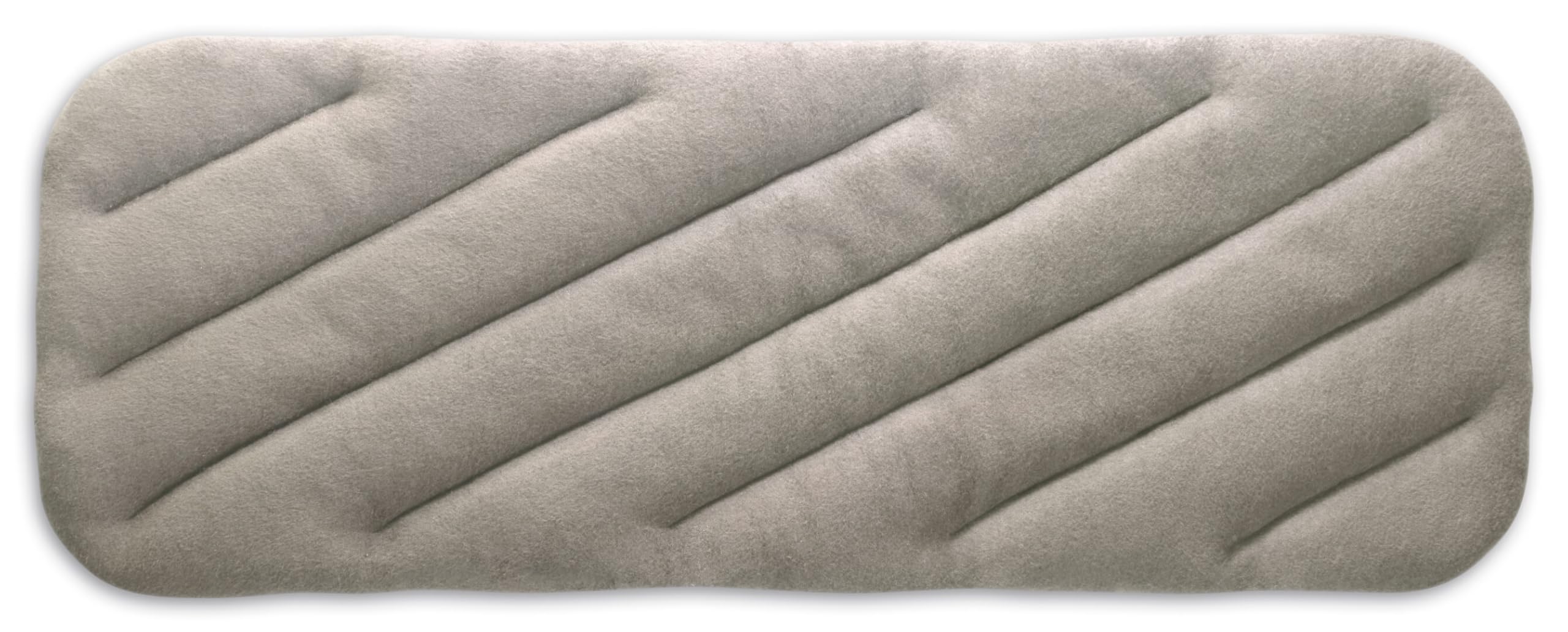 LESCHI XXL Saco Térmico de Semillas para Microondas 50x20cm, Saco de Semillas de 8 Compartimentos, Bolsa Semillas Microondas ideal para Cervical y Espalda, 100% Algodón y Trigo Orgánicos, Gris