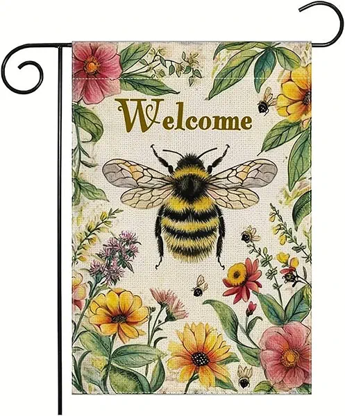 YBHWOGI Summer Floral Garden Flag 12x18 Inch Double Sided Colorful Flowers Yard Flag Welcome Garden Flag for Outside, Patio, Porch, Lawn and Farmhouse