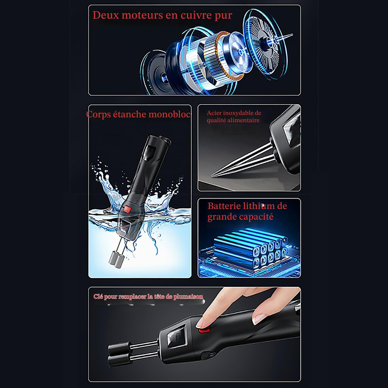 Plumeuse Électrique pour Volailles, Machine À Plumer Les Volailles Domestiques, Rechargeable Et sur Secteur, Tête Interchangeable, Convient Aux Poulets, Canards, Oies Et Porcs.