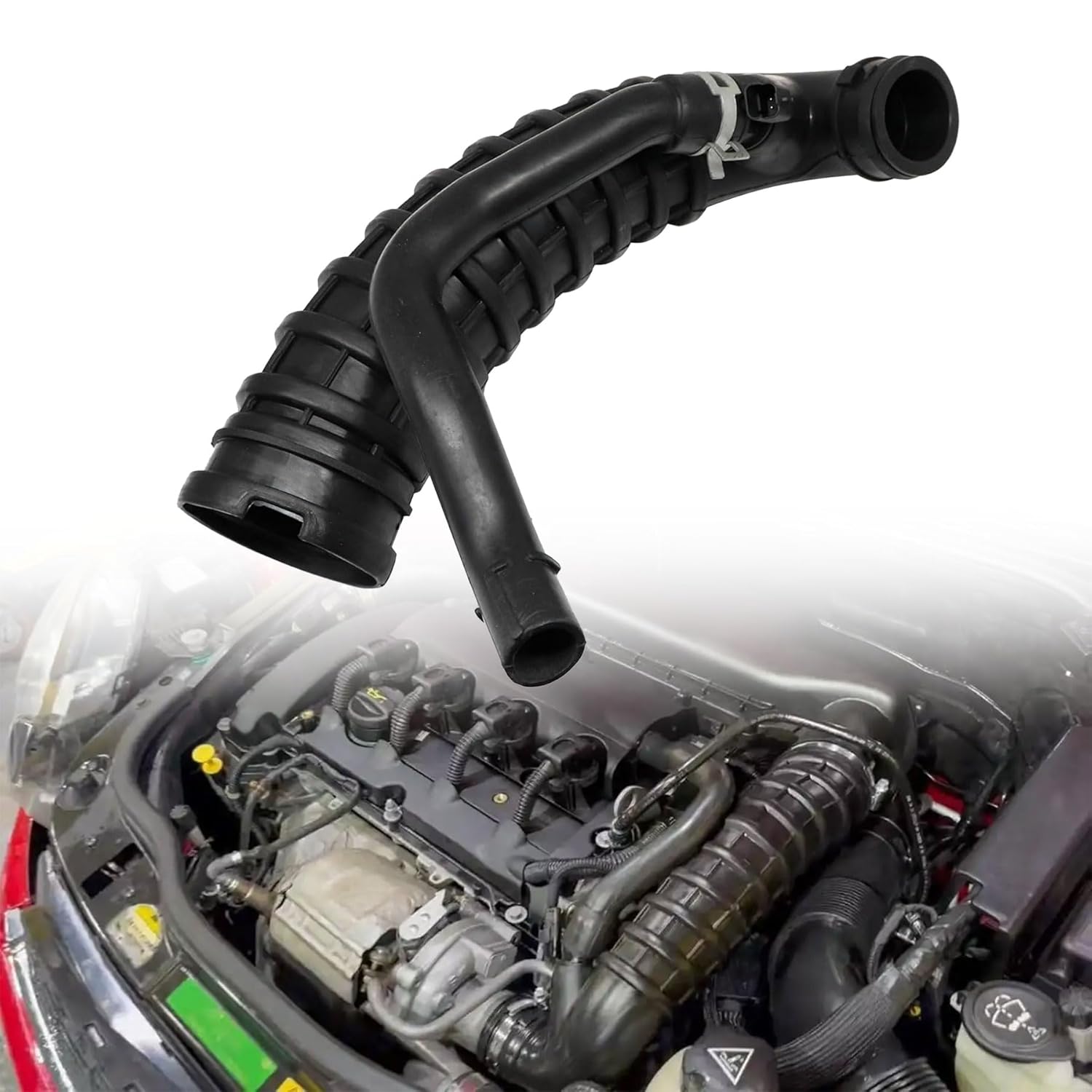 XQSMWF Engine Intake Boot Mass Air Sensor to Turbocharger 13717555784 Compatible with Mini Cooper Hatchback S R55 R56 R57 2007 2008 2009 2010 1.6L Air Duct Intake Boot Hose Air Intake Boost Hoses