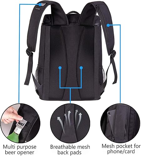 Miniatura 5 de FORICH Mochila enfriadora a prueba de fugas, aislada, impermeable, ligera, suave, para la playa, para hombres y mujeres, para trabajo, almuerzo,