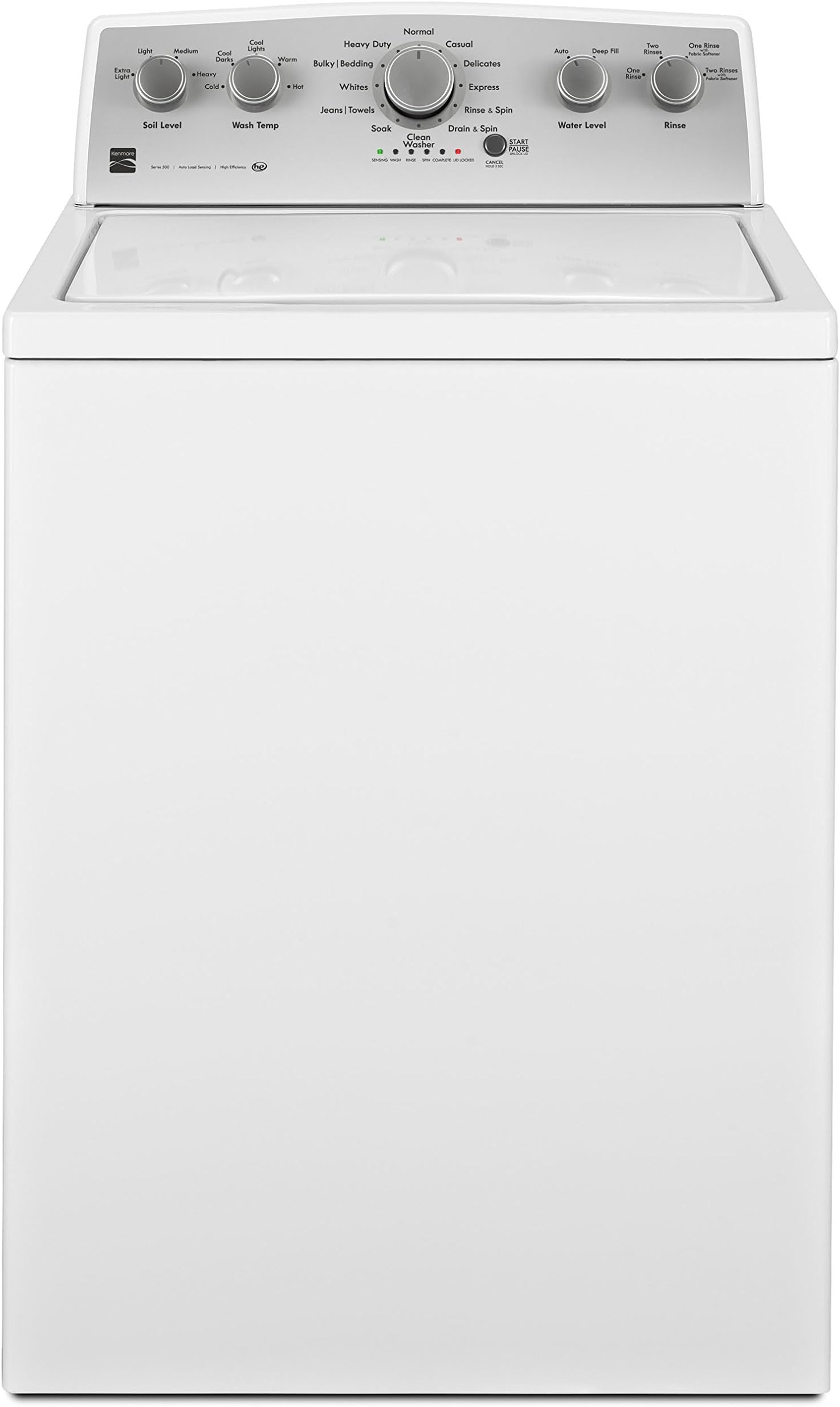 Kenmore 28" Top-Load Washer with Triple Action Agitator and 4.2 Cubic Ft. Total Capacity, White