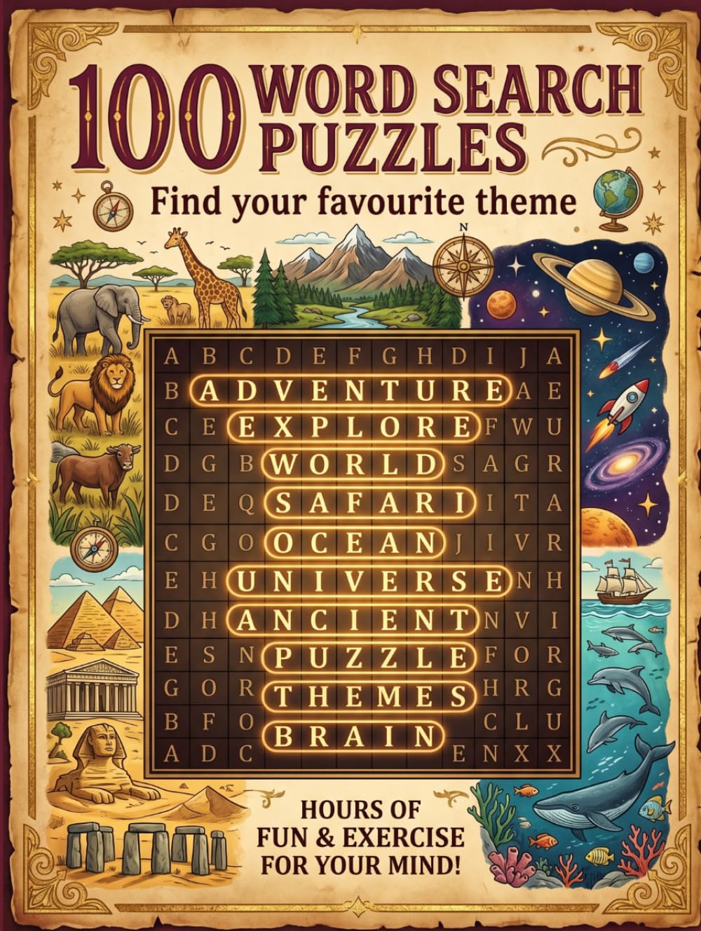 100 Word Search Puzzles: Brain-Sharpening Puzzles for All Ages