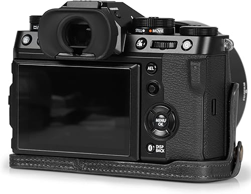 Miniatura 5 de MegaGear Ever Ready - Funda de piel auténtica compatible con Fujifilm X-T5, color negro