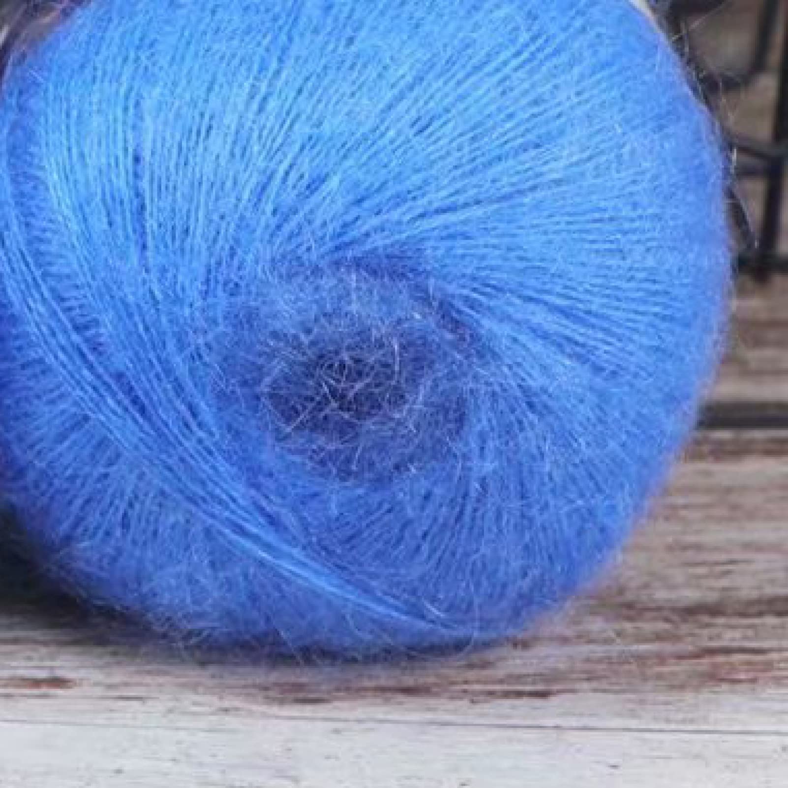 Hilo de Mohair Antibolitas for Tejer a Mano, Ideal for cárdigans, Bufandas, 40 Gramos por Ovillo(1pc 15)