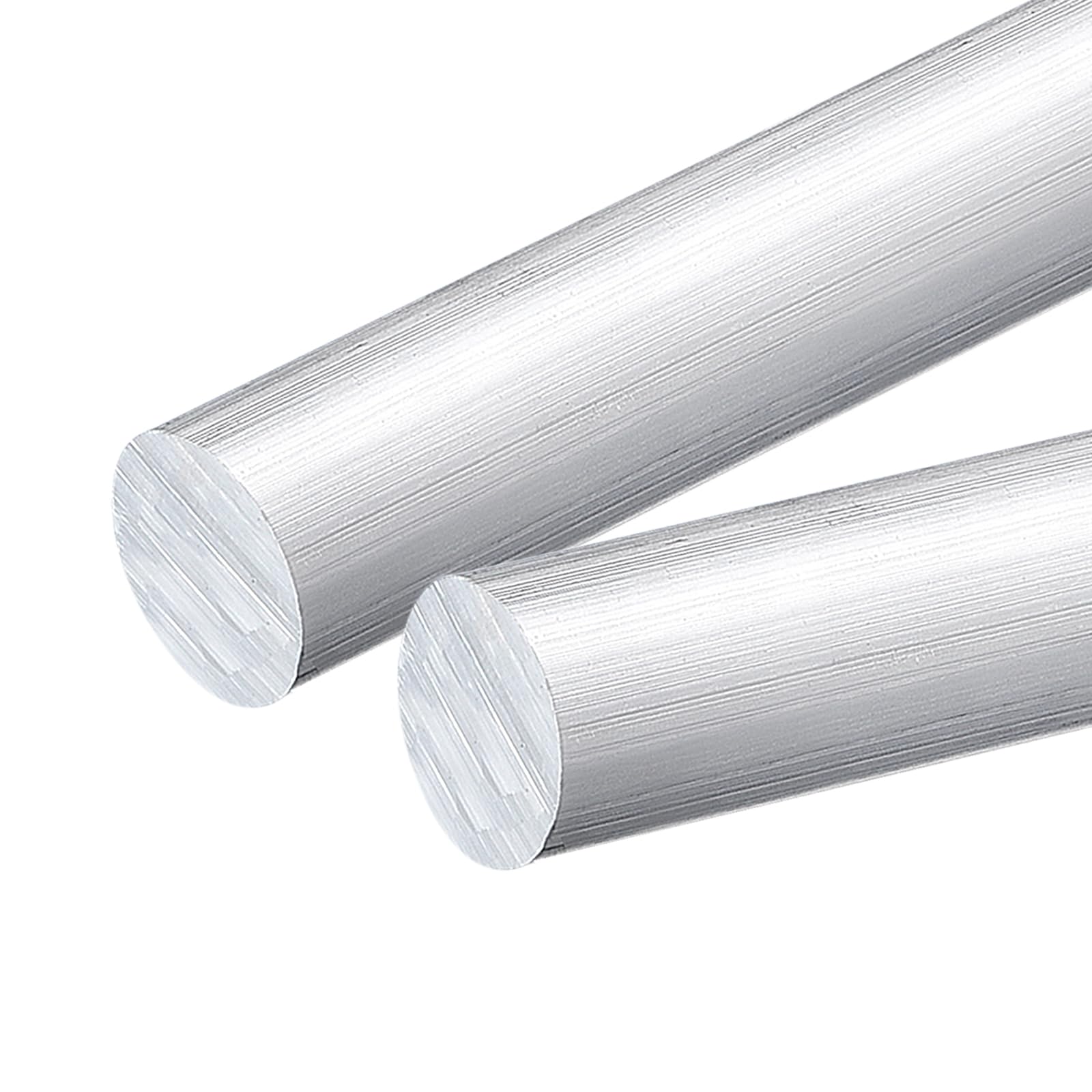 QUARKZMAN 2 Pezzi 1 3/16"(30mm) Diametro Asta Rotonda In Alluminio 13"(330mm) Lunghezza 6061 Asta Rotonda In Alluminio Massiccio Barra Per Tornio Per Industria Costruzioni DIY Artigianato