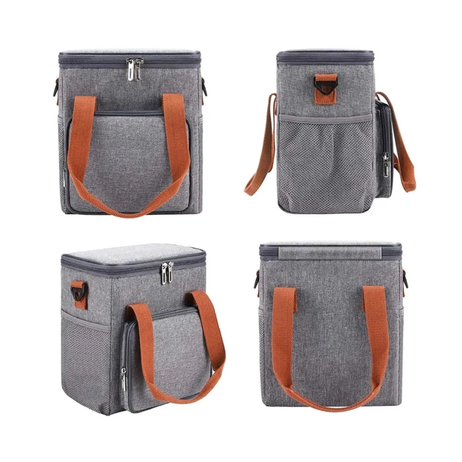 Genérico Bolsa de Picnic 8L, refrigeración por preservación del calor, fiambrera, refrigerador for acampar, barbacoa, trabajo escolar familiar, viajes al aire libre(Black)
