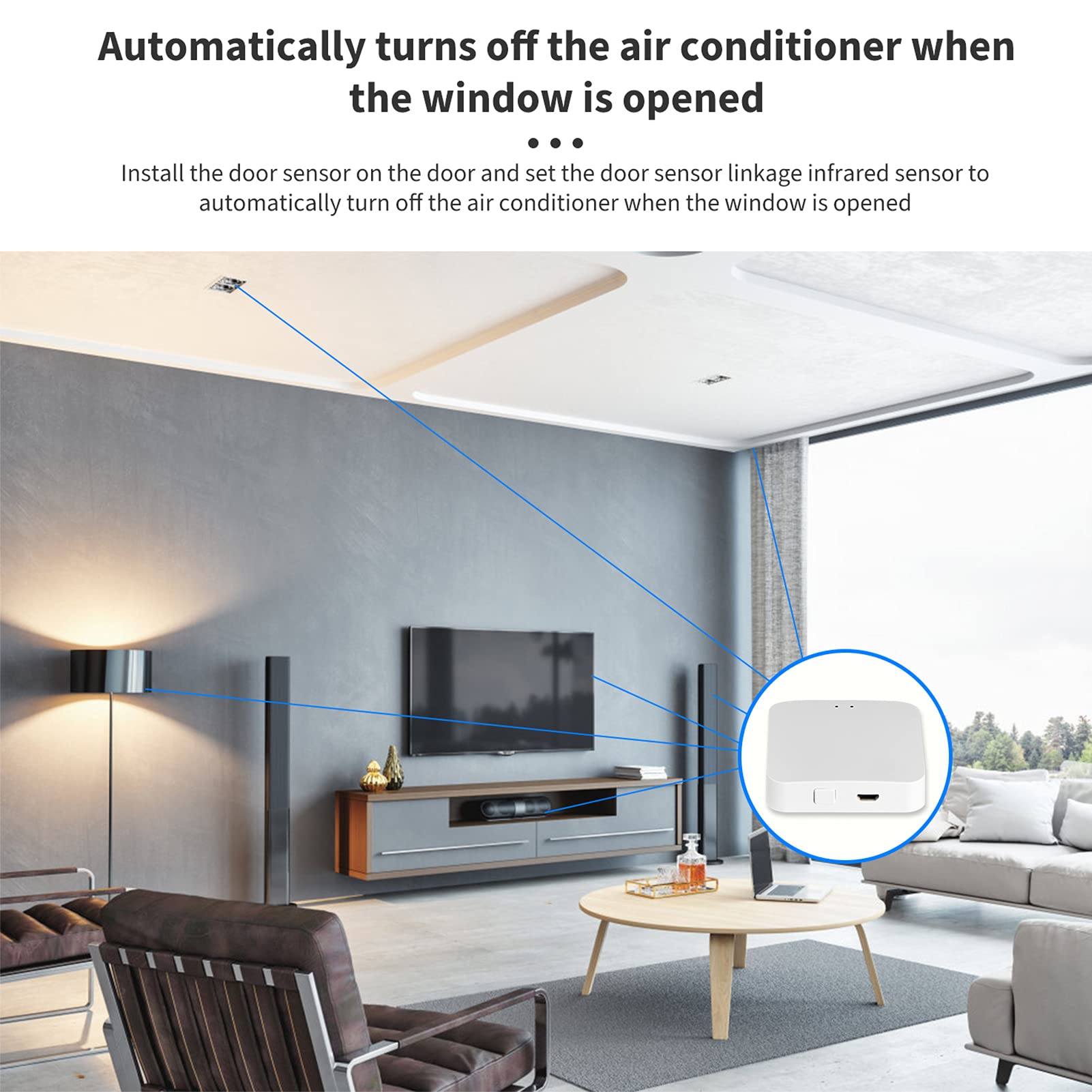 KANASI Smart Gateway Hub, bridge WiFi Zigbee compatto per la domotica con controllo remoto