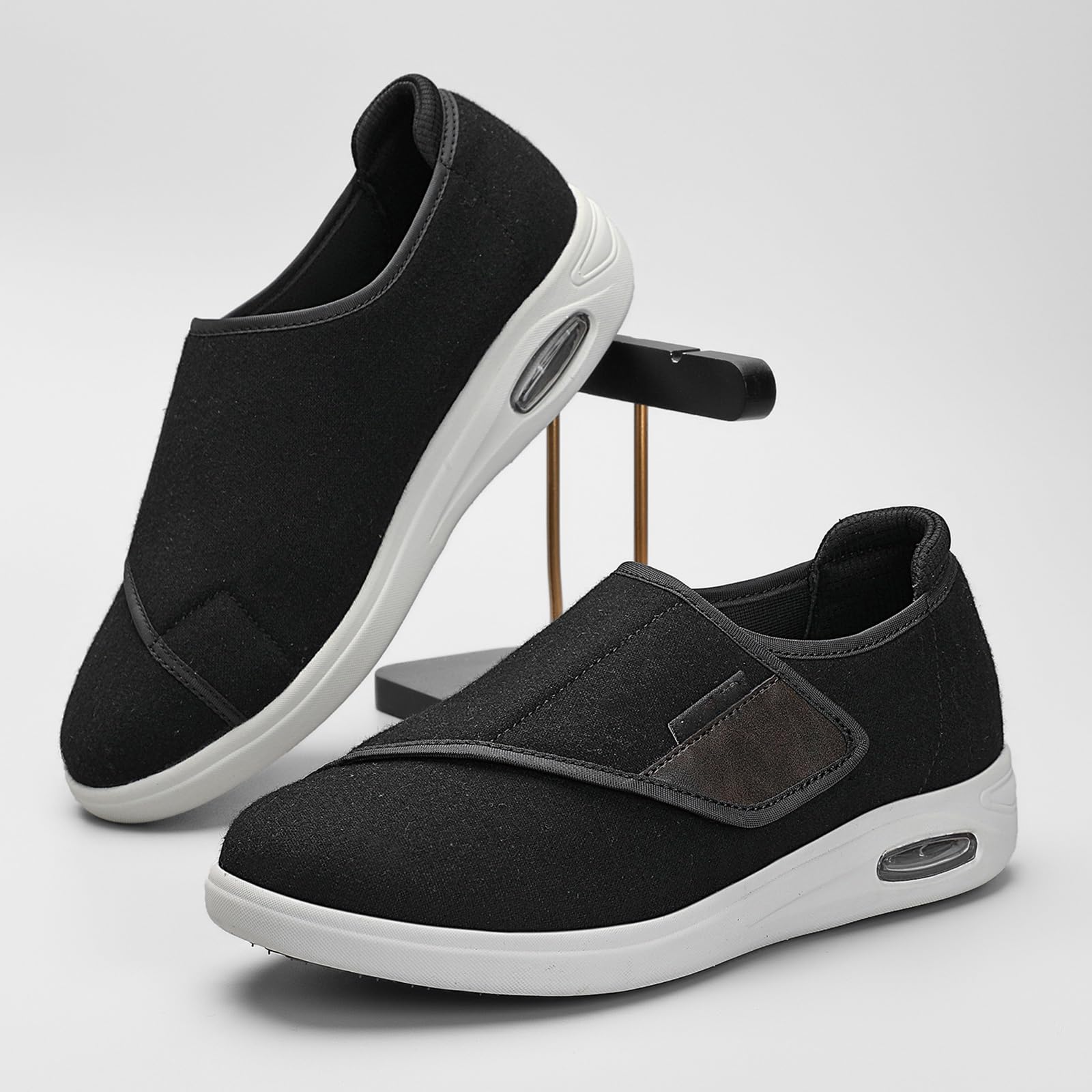 Calzature Unisex per diabetici Scarpe da Passeggio Slip-on con Cuscino d'Aria-Scarpe per Ortopediche Traspiranti con Supporto per L'Arco Plantare Scarpe Casual in Maglia