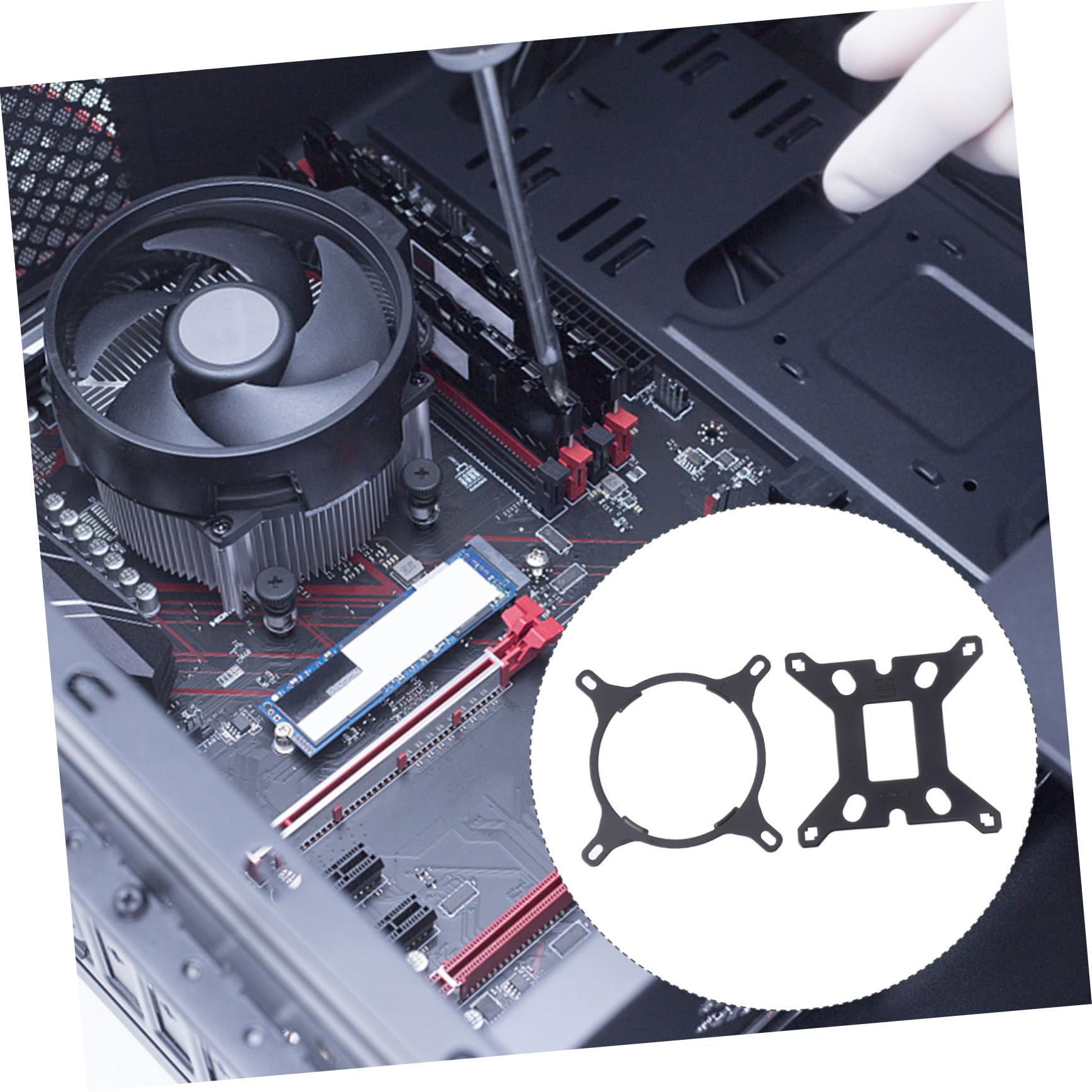 Amazon.co.jp: BELLIFFY LGA17XX対応CPU水冷クーラーブラケットセット 