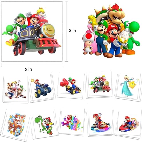 Miniatura 3 de 60 tatuajes temporales de dibujos animados para niños, juguetes temporales de tatuajes para niños, arte con calcomanías de bricolaje, suministros