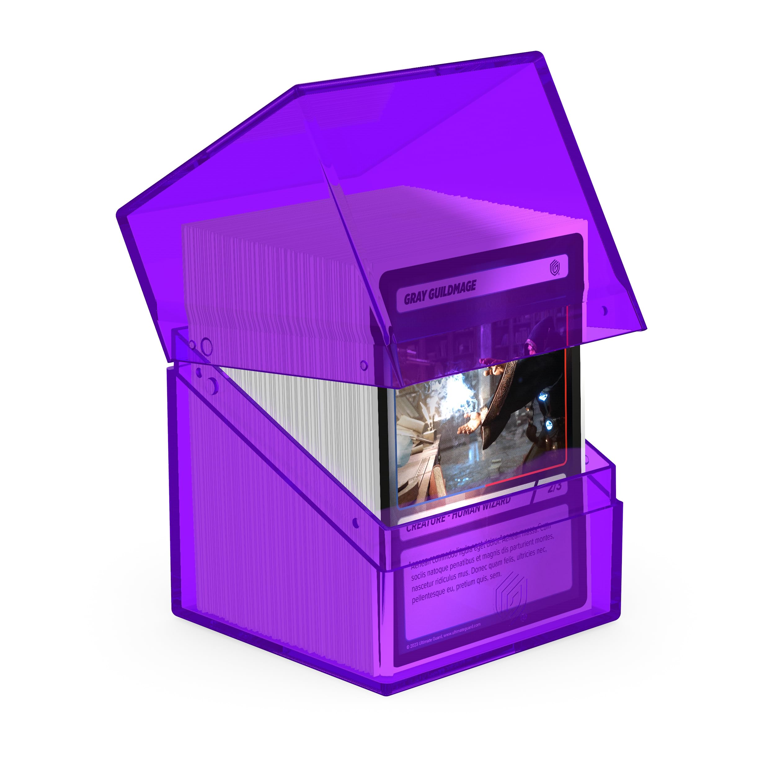 Ultimate Guard Boulder 100+ Clear - Amethyst, 7.8 cm x 7.6 cm x 8.2 cm - Image 2