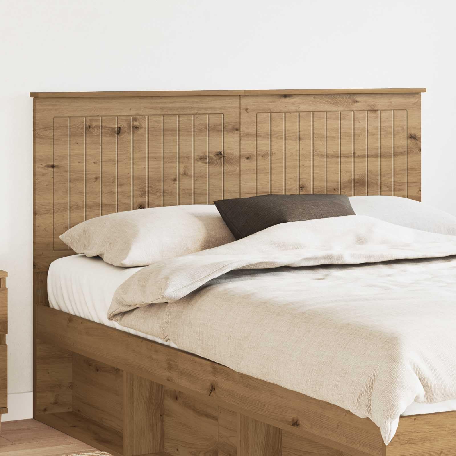 vidaXL Tête de lit Chêne Artisanal 140 cm Bois d'ingénierie, Accents élégants pour Chambre, Accessoire déco Moderne, Coin Sommeil stylé, Design Contemporain