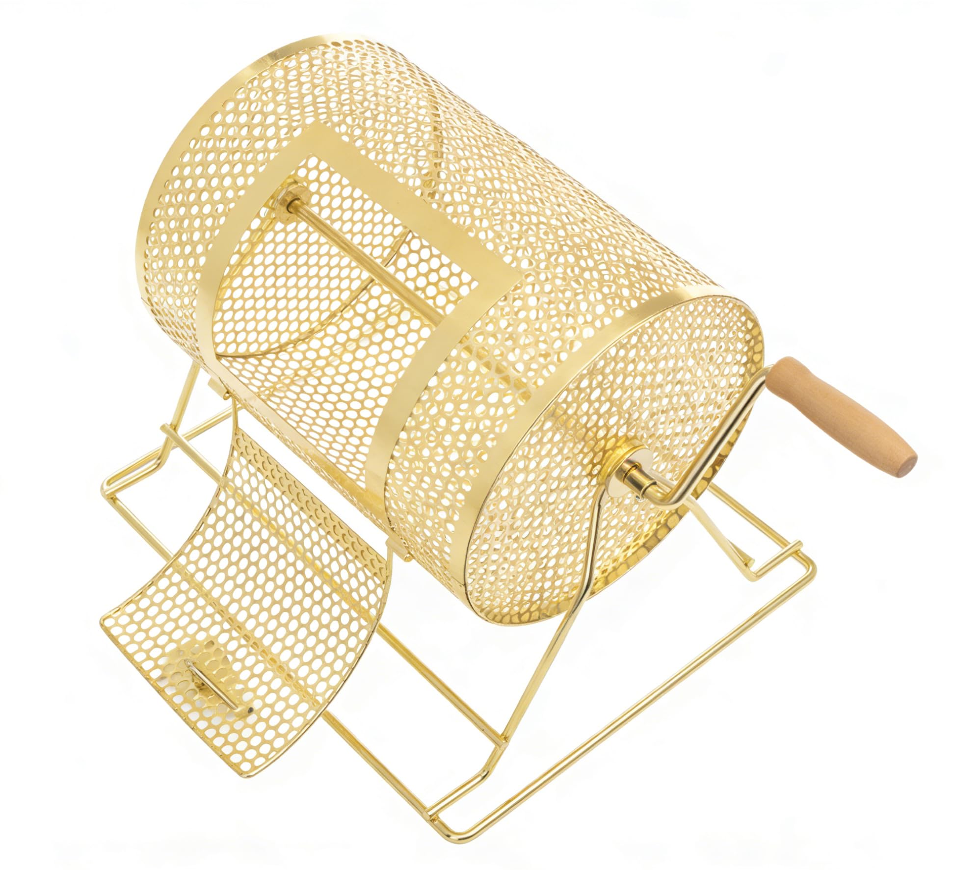 Tambor de Rifa, Tambor Giratorio de Rifa, Rueda Giratoria de Gran Capacidad con Soporte, Jaula Giratoria de Metal para Lotería, Giratorio para Boletos de Rifa Capacidad para 2500 Boletos