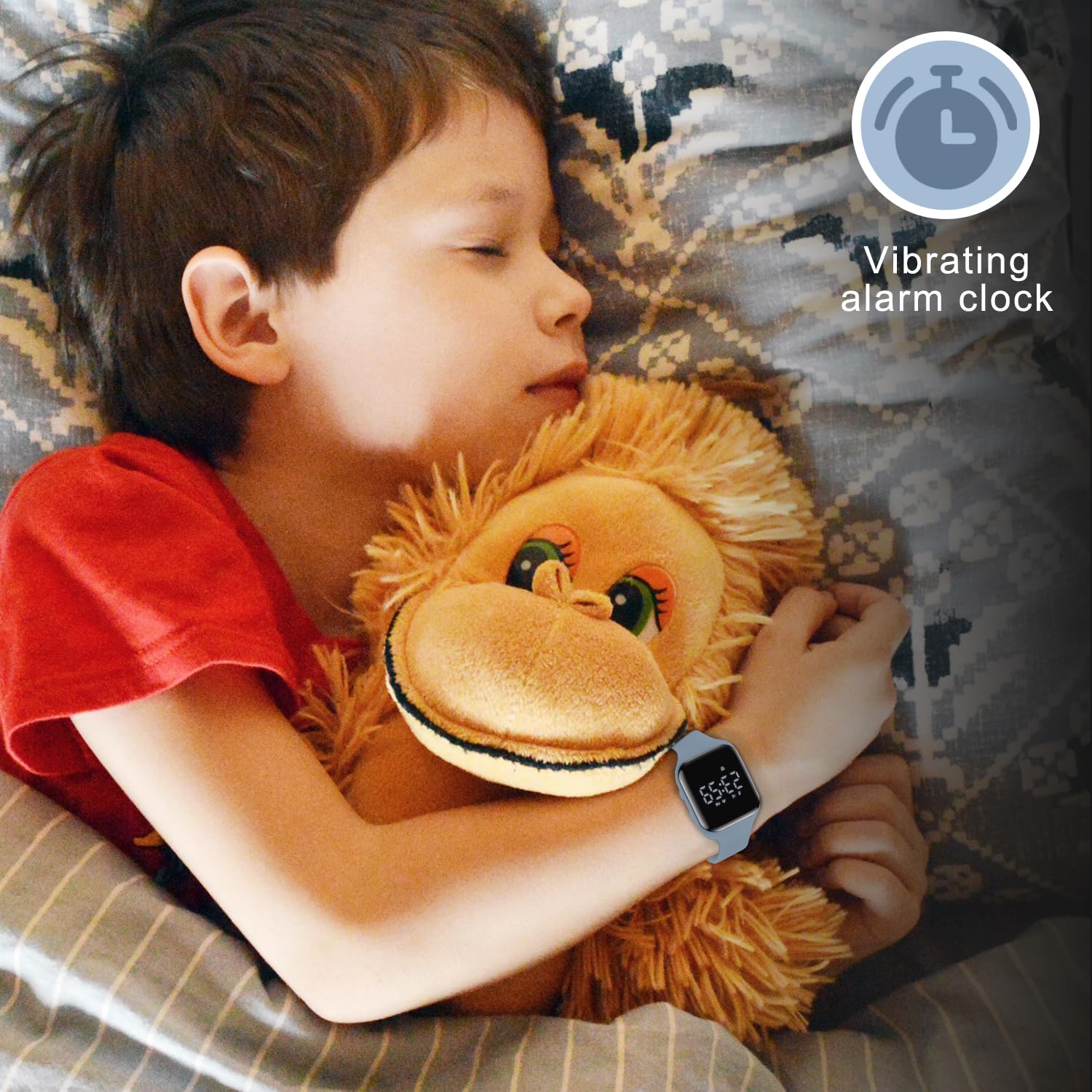 NN BEN NEVIS Reloj digital para niños y niñas, reloj deportivo con rastreador de fitness, despertador, cronómetro, sin aplicación e impermeable, reloj para niños de 5 a 12 años