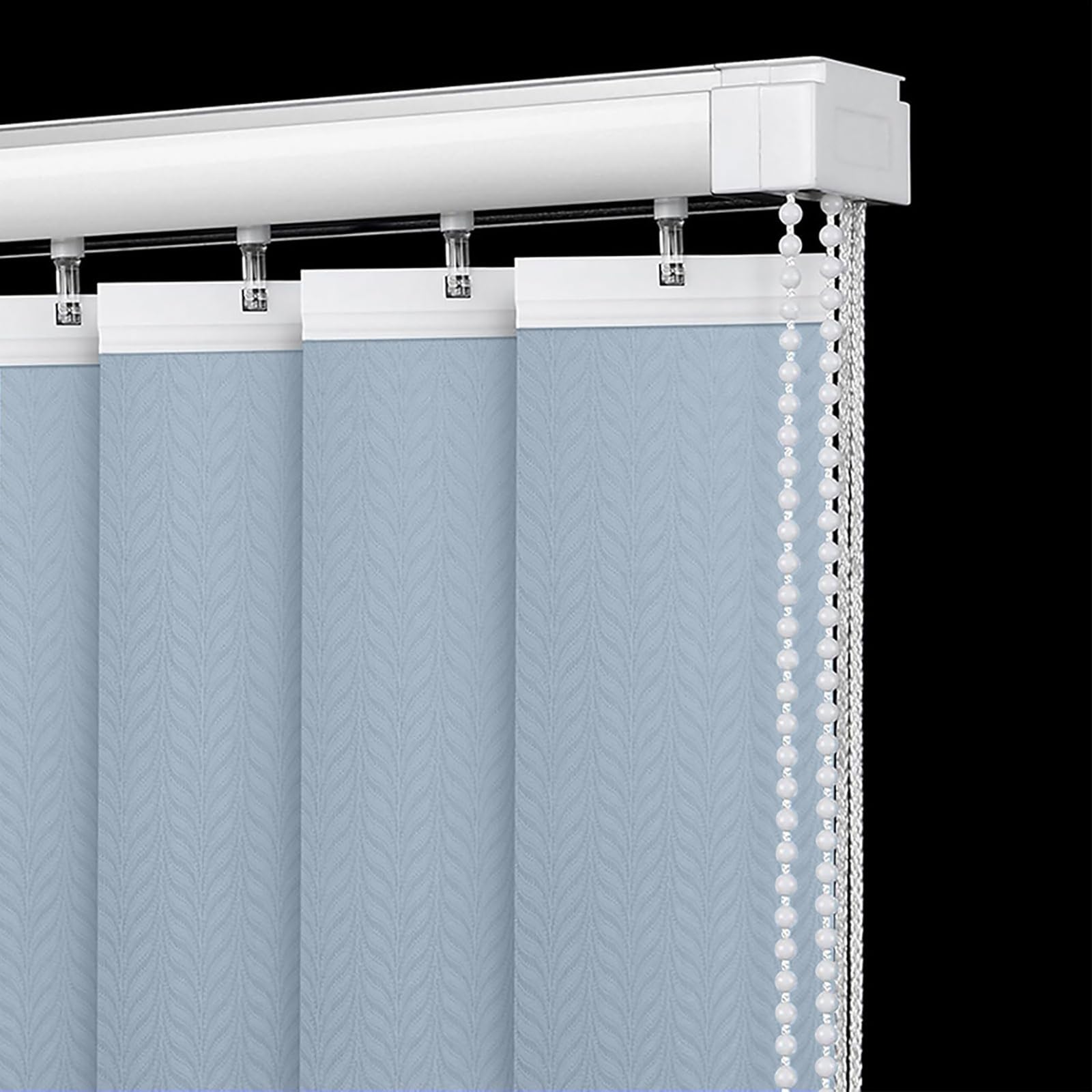 Vertikaljalousien für Ihr Zuhause, Lamellenvorhänge Verdunkelungsvorhänge Nach Maß, Komplettset Flächenvorhang, Hitzeschutz Und Sichtschutz, für Terrassen Glasschiebetüren(W270x100cm)