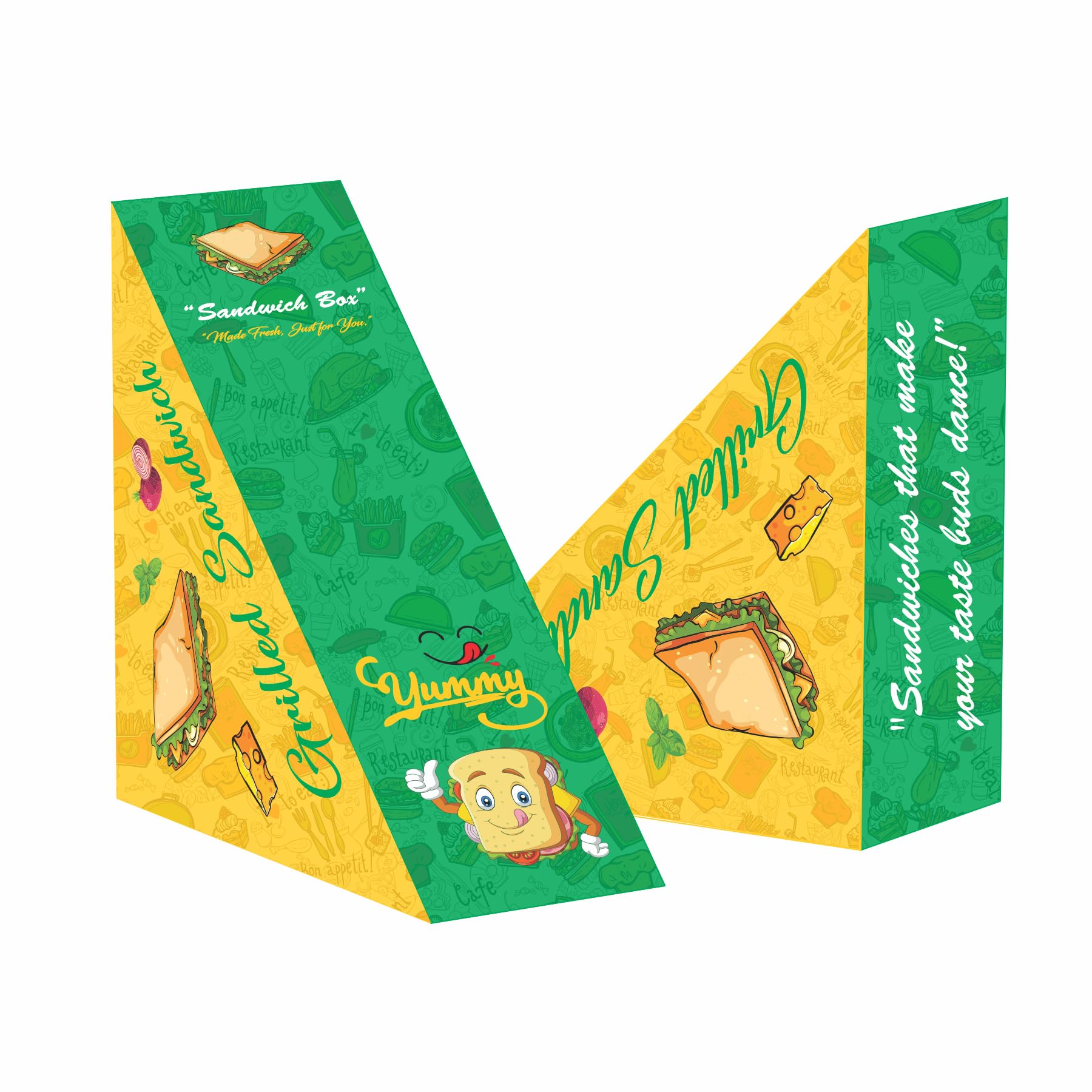 Bleus Premium Duplex Board Sandwich Box Size- 7.8x5.5x2 Inch, L - 7.8", B - 5.5", H - 2", Secure Closure - Eco-Friendly and Recyclabe, In Good Strength Duplex Board, Multicolor (75) (B0CPZRTC3Z) Amazon Price History, Amazon Price Tracker