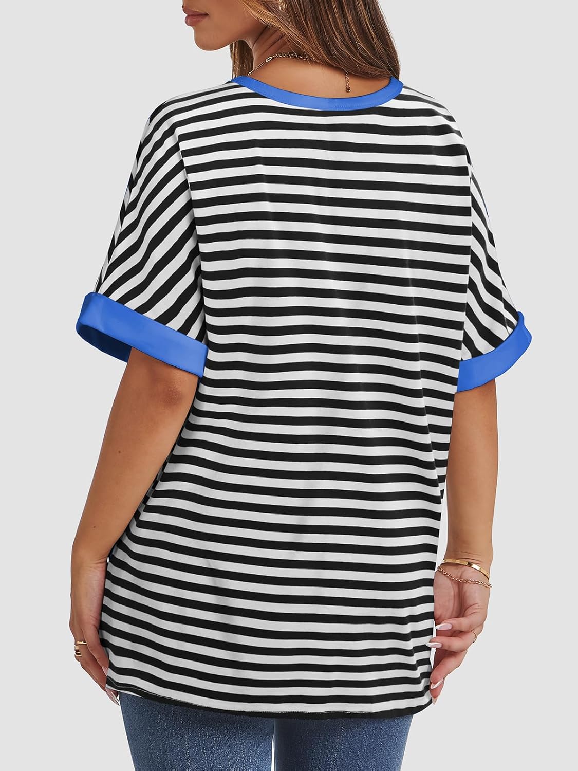 ATHMILE Womens Oversized T Shirts Summer Tops Spring Casual Loose Fit Workout Short Sleeve 2026 Beach Vacation - Image 3