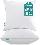 Oubonun 16x24 Inches Pack of 2 Throw Pillows Inserts, White Square Cushion Inner Soft Fluffy Plump Stuffer Pillows Inserts for Sofa Bed Couch