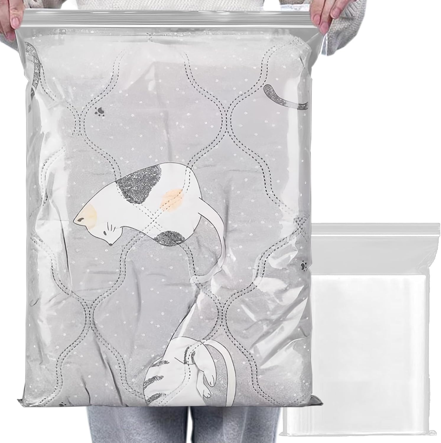 Sacs de rangement plastique réutilisables fermeture zip robuste lot 20