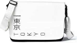 Tokyo - Bolso bandolera para portátil, color blanco