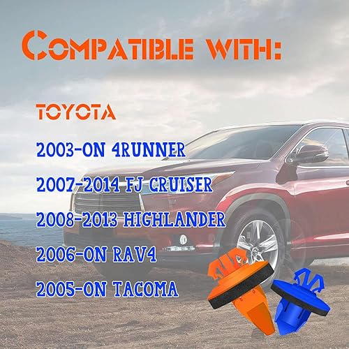 Miniatura 6 de HAOBO 50 clips para guardabarros, retenedores de guardabarros, 75495-35010 75397-35010 para moldura de puerta, accesorios de automóvil compatibles