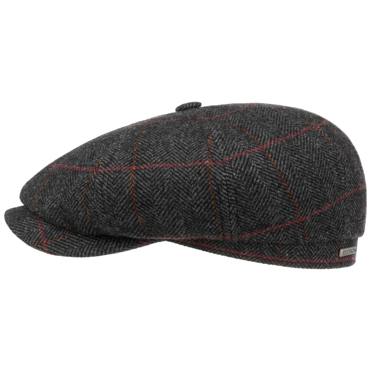 Stetson Hatteras Gallanger Gorra Newsboy Espiga Multicolor Hecho en UE Unisex Otono Invierno