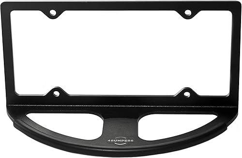 Defensa para placa 4Bumpers PRIME, de acero sólido, armazón para protección de placa, Negro