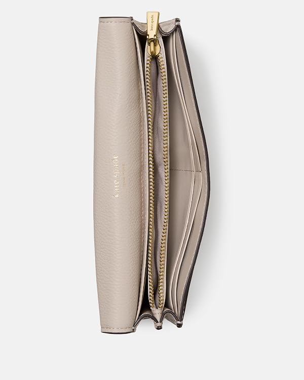 kate spade new york Deco Colorblocked Pebbled Leather Large Flap Wallet by kate spade new york - Image 3