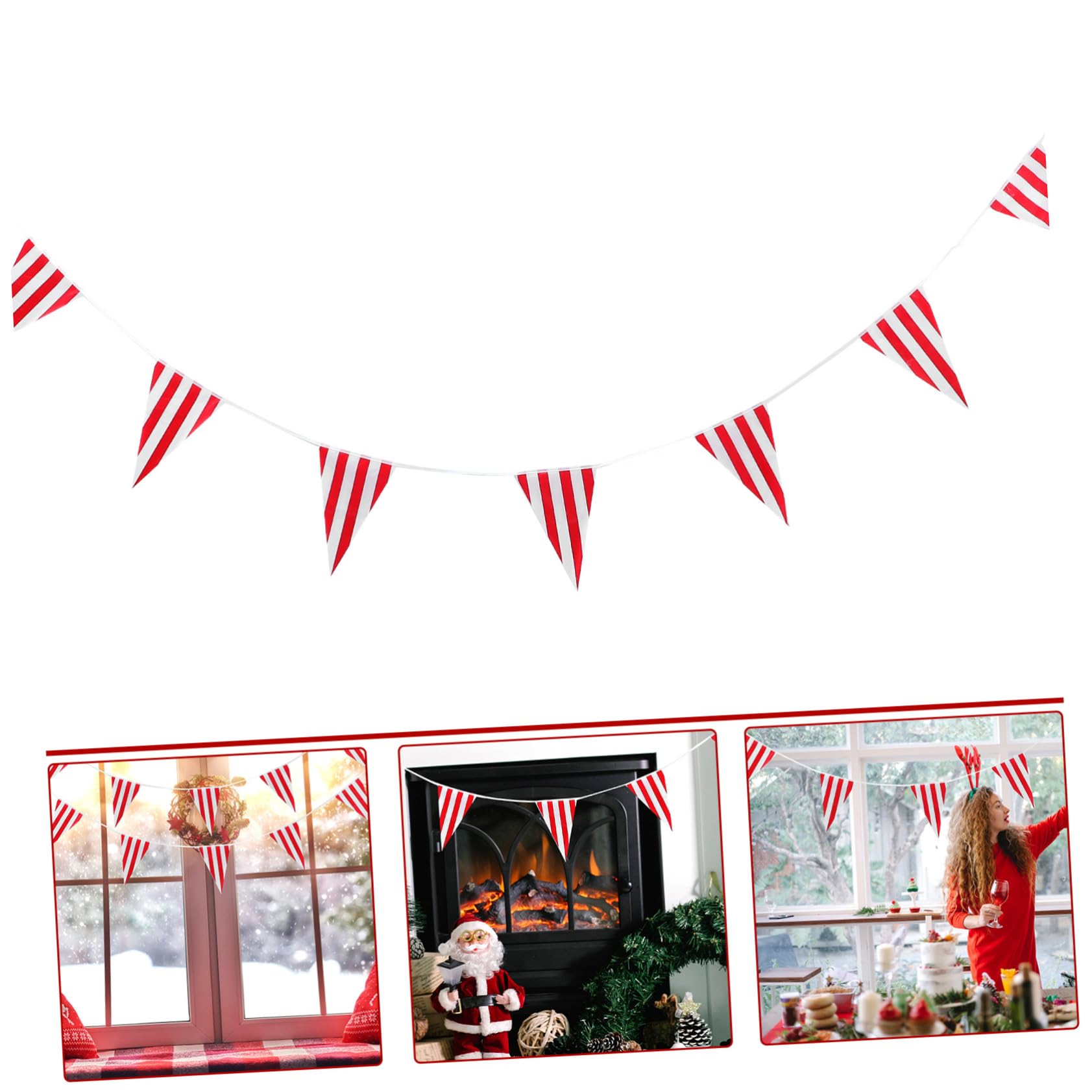 Abaodam 5 Juegos De Fiesta De Carnaval Del Banderín Decoraciones De Carnaval Decoración Colgante De Fiesta Guirnalda De Triangulares Educación Física