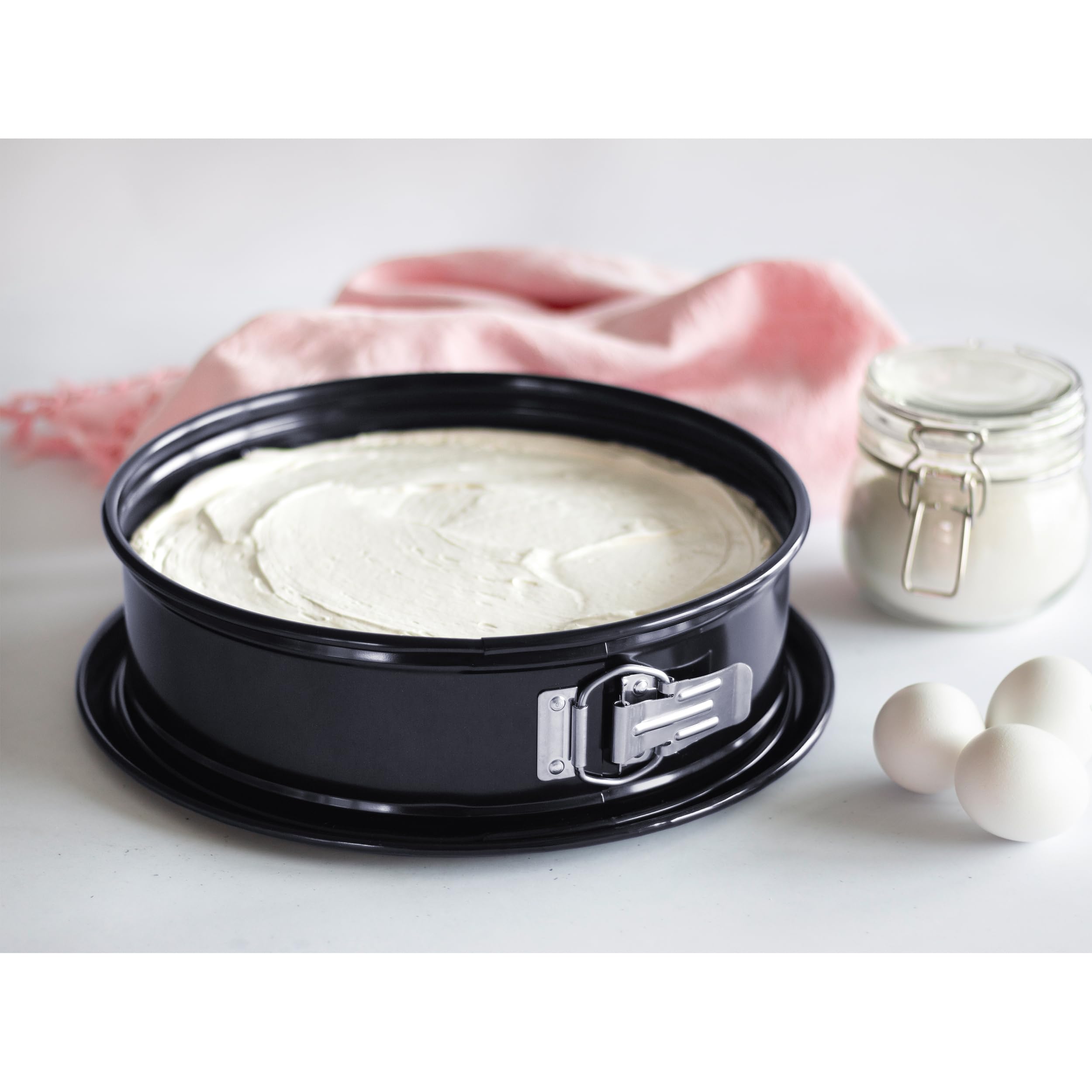Städter we love baking 661516 - Molde desmontable esmaltado (26 cm, sin PFAS, antiadherente, resistente a los cortes y arañazos, resistente al calor hasta 230 °C, para tartas de queso y bizcochos)
