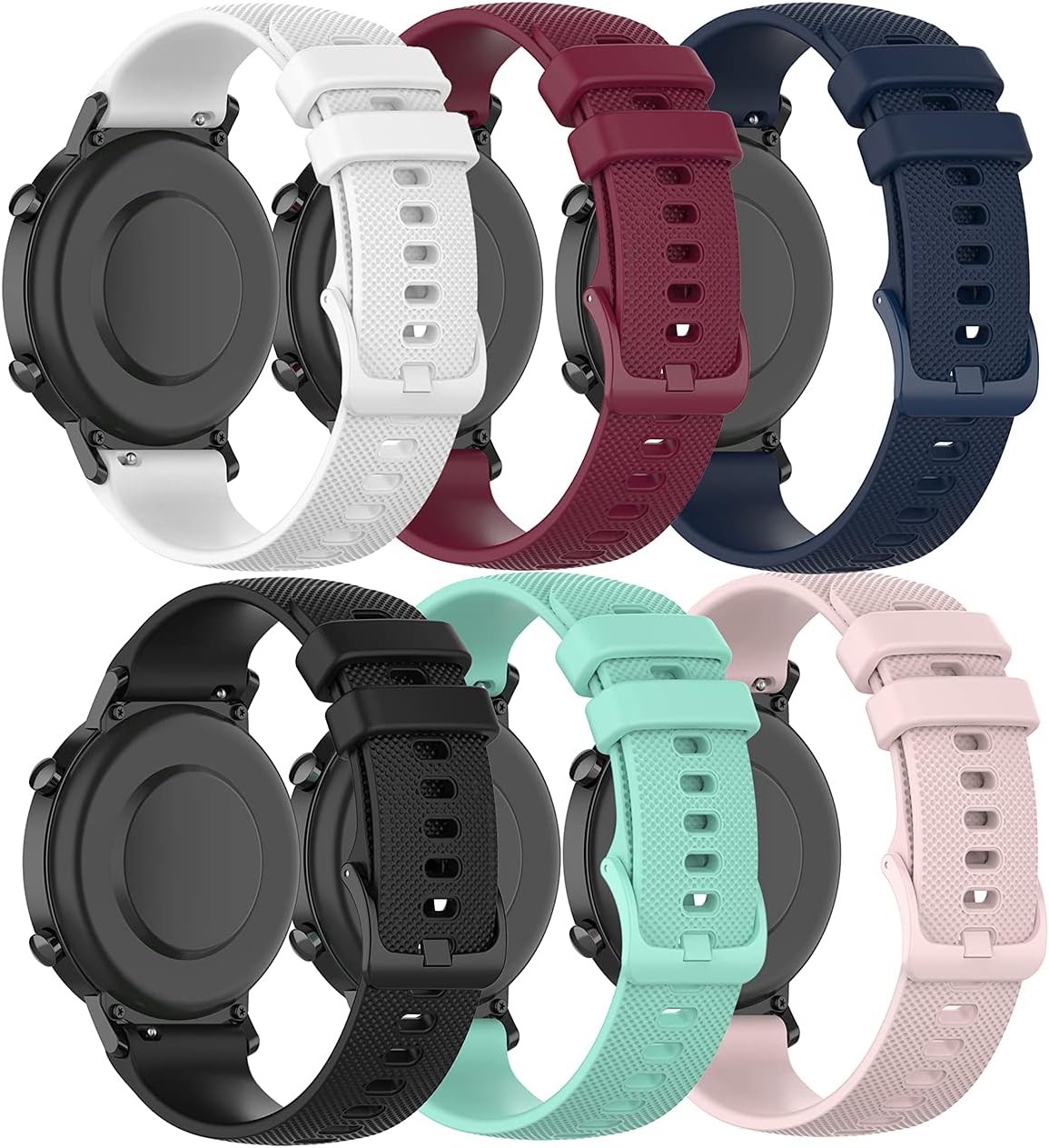 TenCloud Paquete de 6 correas compatibles con AGPTEK Smart Watch Band