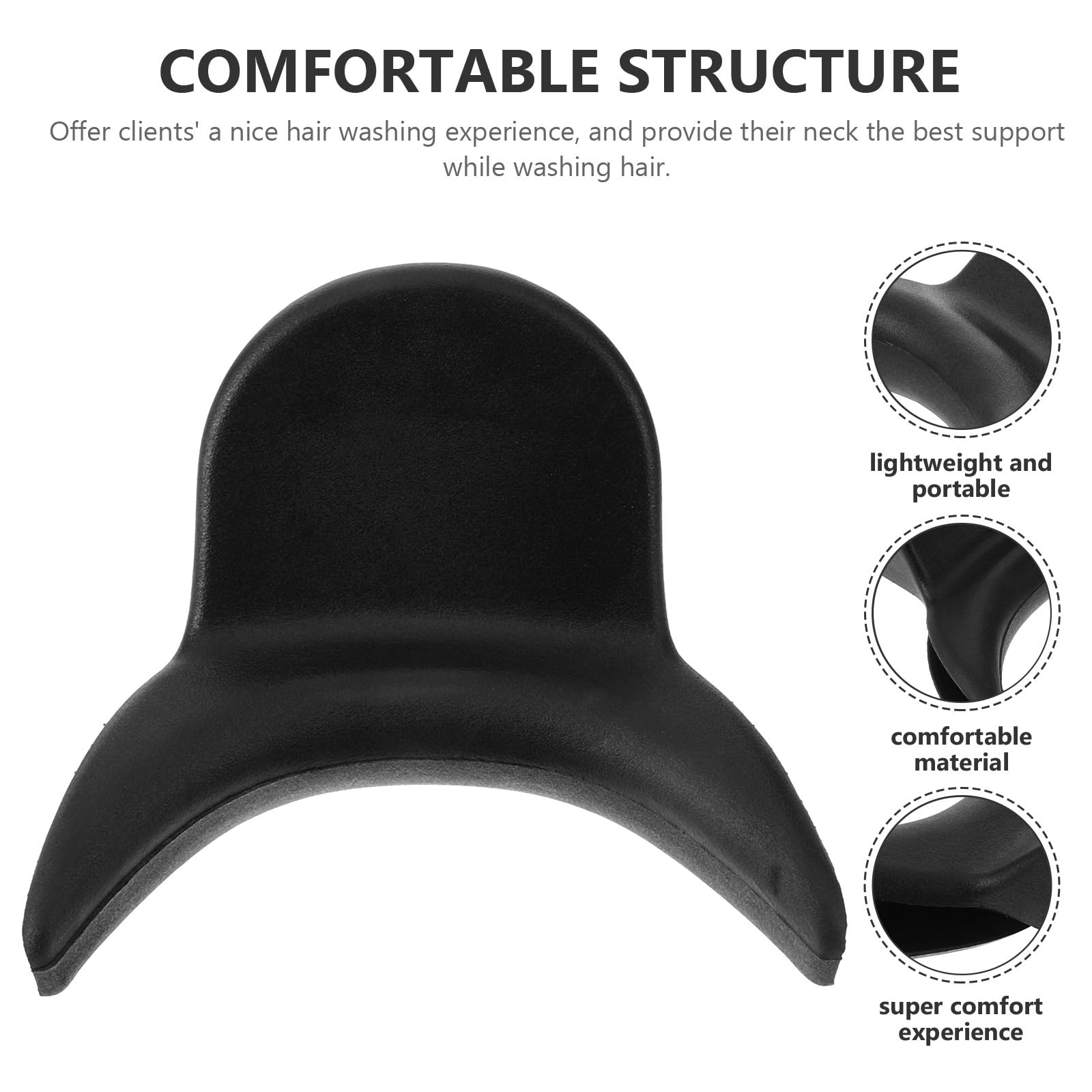 GANAZONO Almohada para Cuello en PVC Soporte Ergonómico para Lavacabezas, Cojín Duradero para Uso en Salones y Hogar, Reposacabezas para Cuenco de Champú