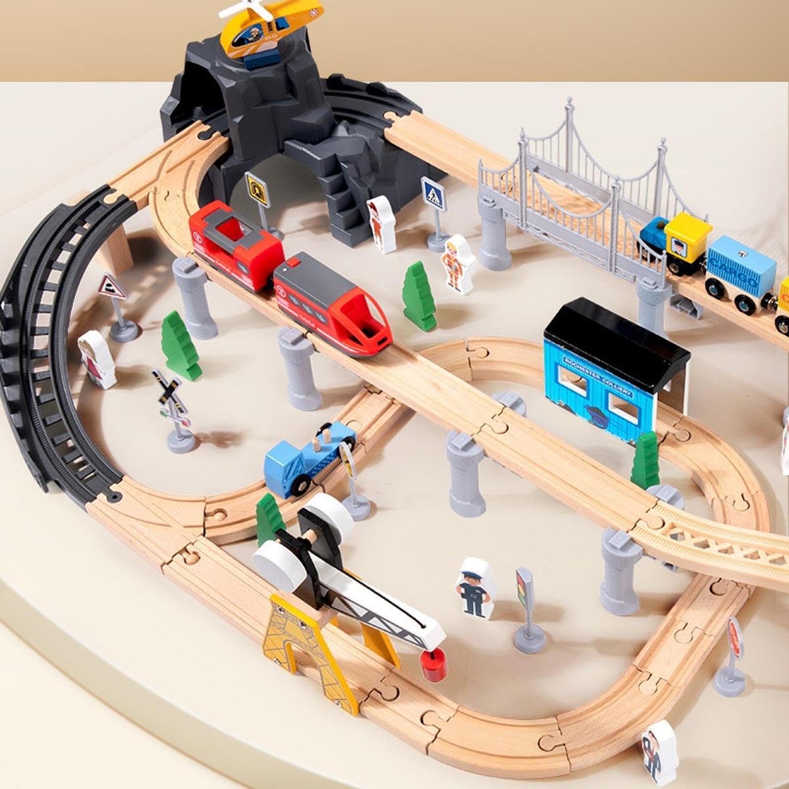 Modelleisenbahn Set, Lernspielzeug, Konstruktionsspielzeug für Mädchen