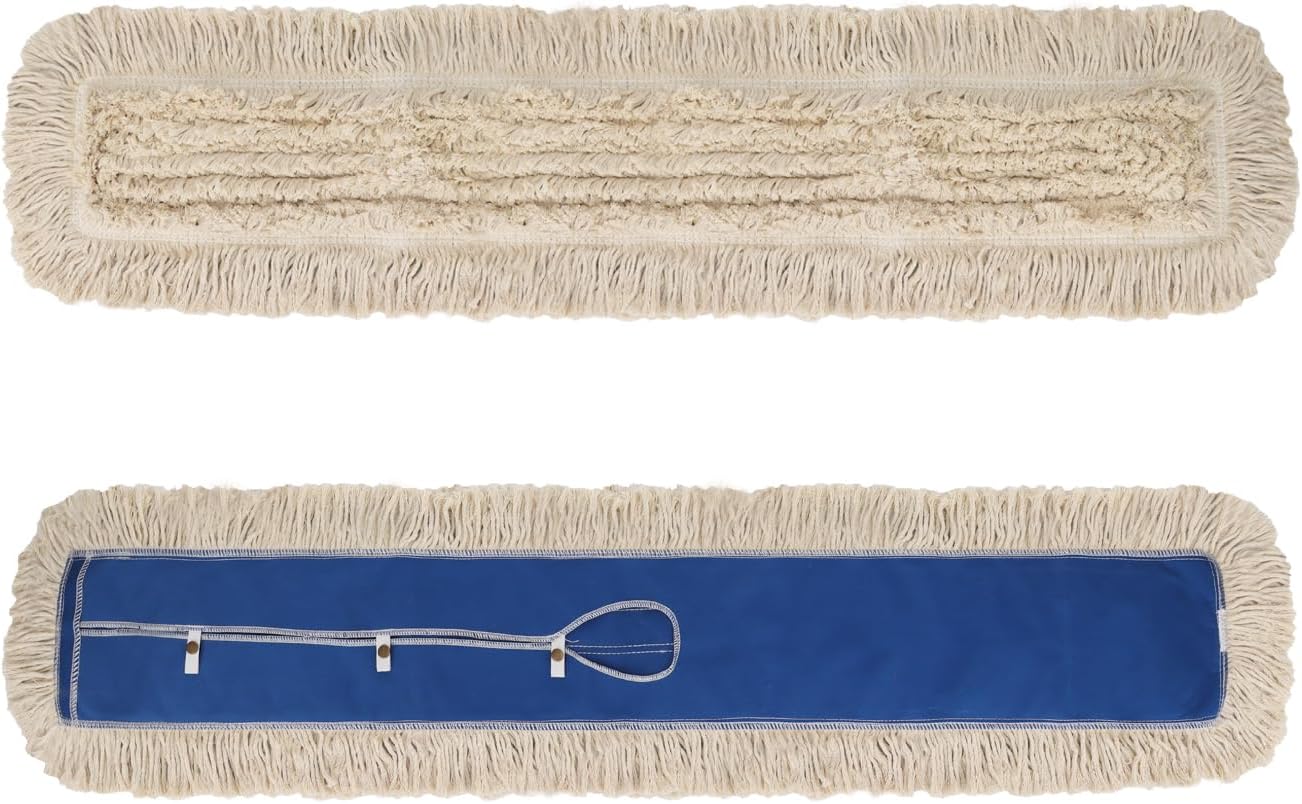 48 Inch Commerial Dust Mop Replacement Head : Mircofiber Dust Mop Head Refills for Industrial & Janitorial Supplies, Heavy Duty Mop Head for Hardwood Floor Cleaning,Blue (48 Inch - 2 Pack)