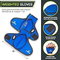 Vista 2 de ProsourceFit Weighted Gloves, Pair of Heavy Duty 2 lb. Neoprene for Sculpting and Aerobics